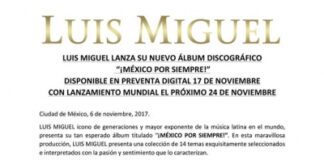 Luis Miguel Nuevo Disco México por Siempre