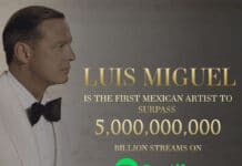 Luis Miguel 5 Millones en Spotify