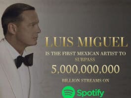 Luis Miguel 5 Millones en Spotify